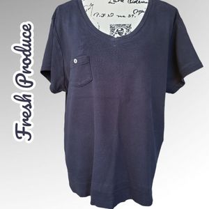 Fresh Produce Black Shirt with Small pocket